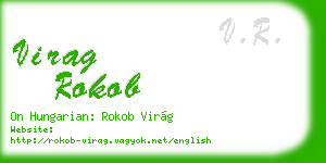 virag rokob business card